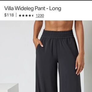 Vuori Villa wide leg pant
